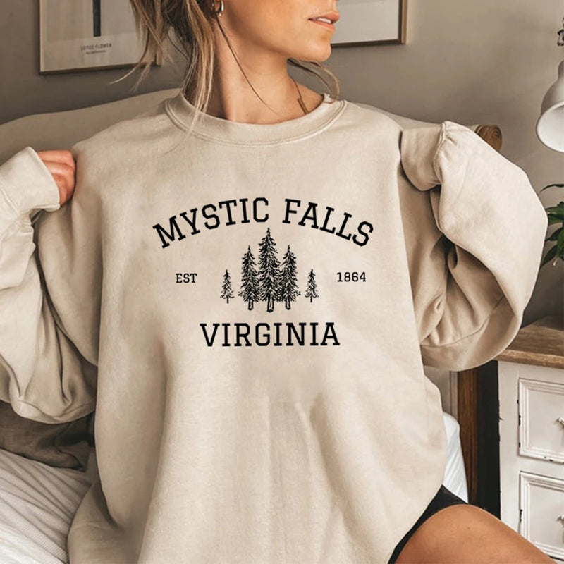 Mystic Falls Virginia Sweatshirt Vampire