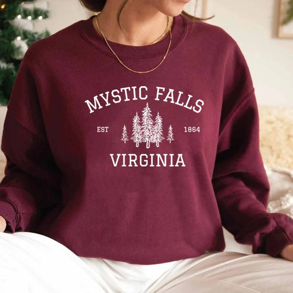 Mystic Falls Virginia Sweatshirt Vampire