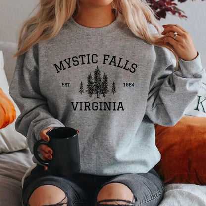 Mystic Falls Virginia Sweatshirt Vampire