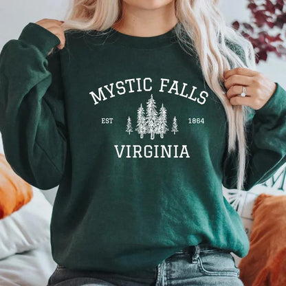 Mystic Falls Virginia Sweatshirt Vampire