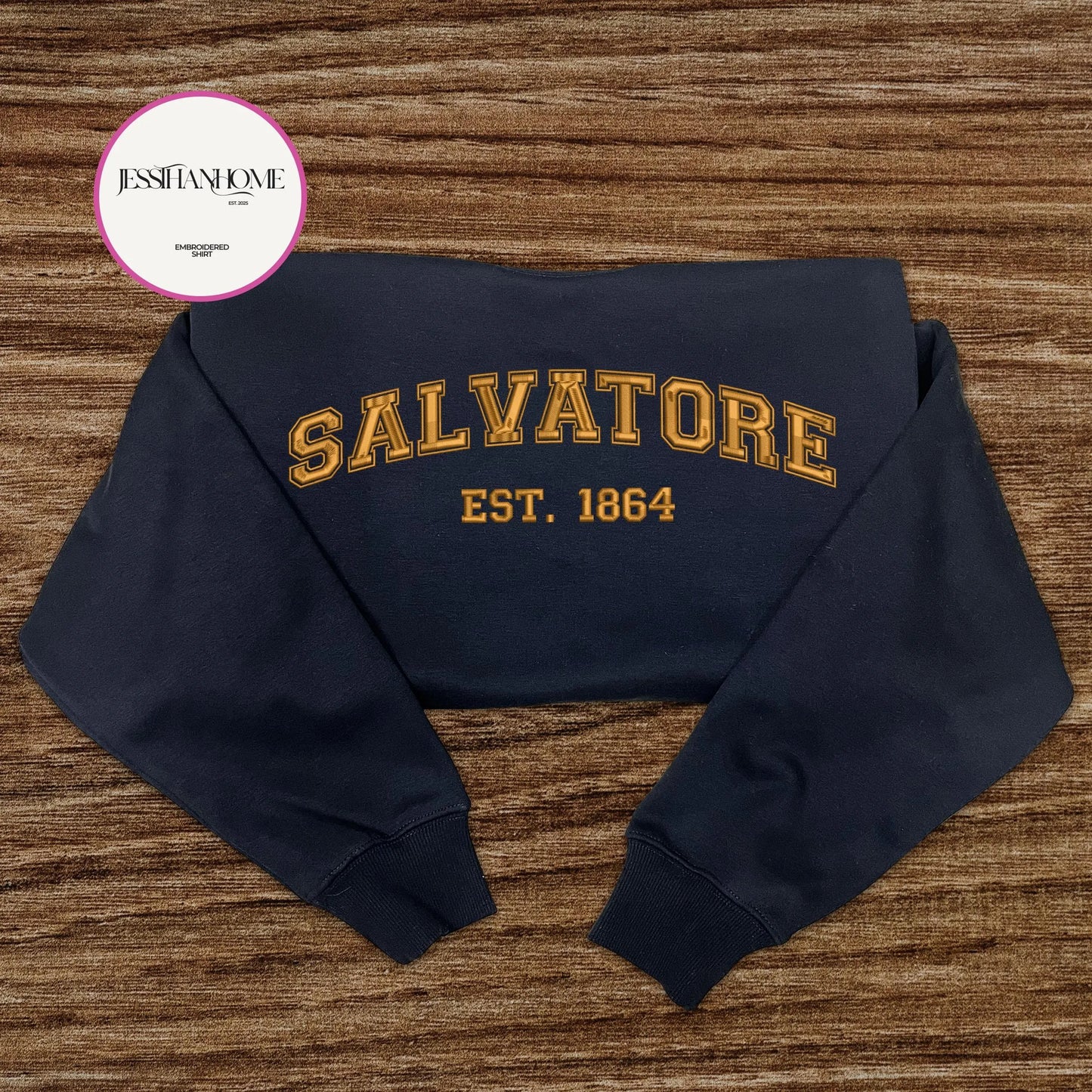 Embroidered Salvatore Brothers 1864 The Vampire Diaries Sweatshirt,