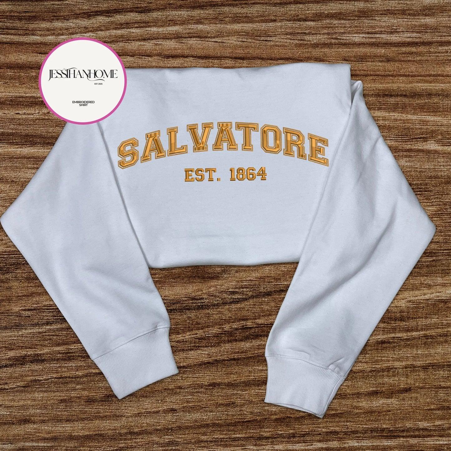 Embroidered Salvatore Brothers 1864 The Vampire Diaries Sweatshirt,