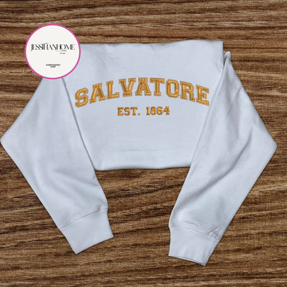 Embroidered Salvatore Brothers 1864 The Vampire Diaries Sweatshirt,