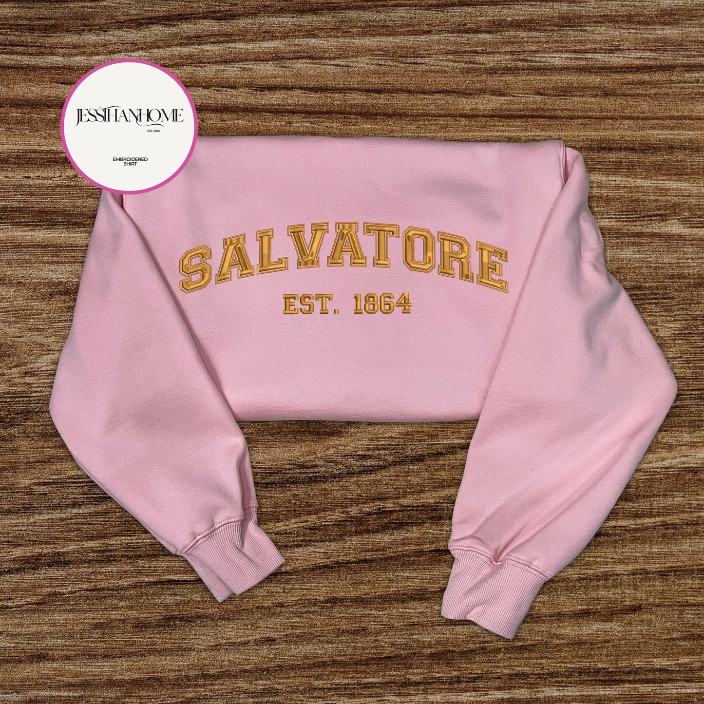 Embroidered Salvatore Brothers 1864 The Vampire Diaries Sweatshirt,