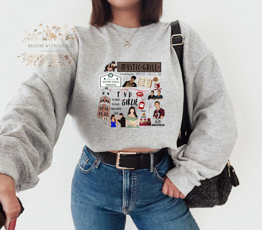 Vampire Diaries Quotes Sweatshirt