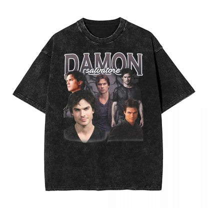 Vintage Washed Damon Salvatore Loose T-Shirt