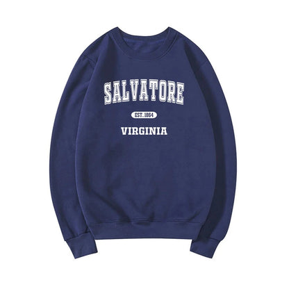 Women's Salvatore Brothers Letter Loose Sweatshirt