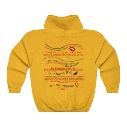 Retro TVD Letter Printed Pullover Hoodie