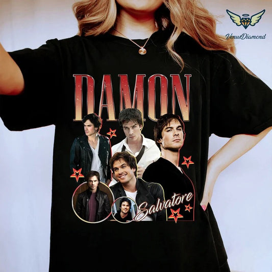Vintage Damon Salvatore Washed T-shirt