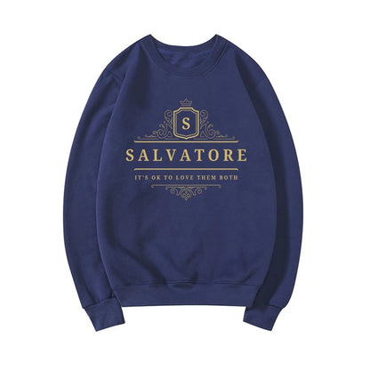 Women's Salvatore Letter Crew Neck Sweatshirt
